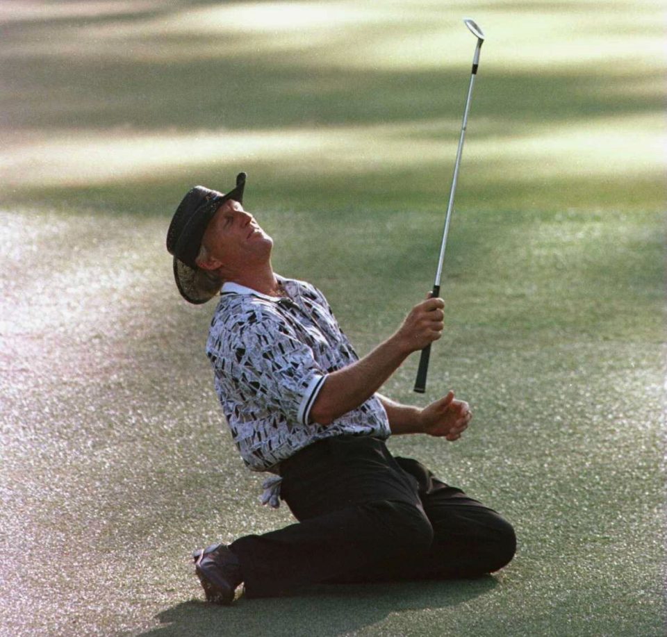  Greg Norman is among the golfers to have the worst Masters meltdowns