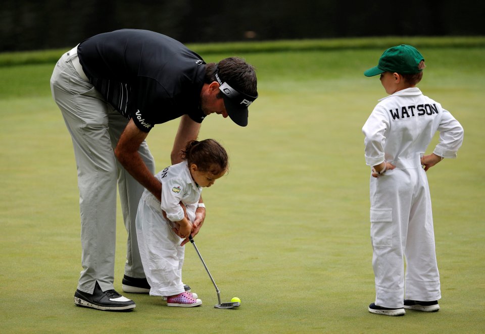  The tournament is a chance for the players to take their families onto the course