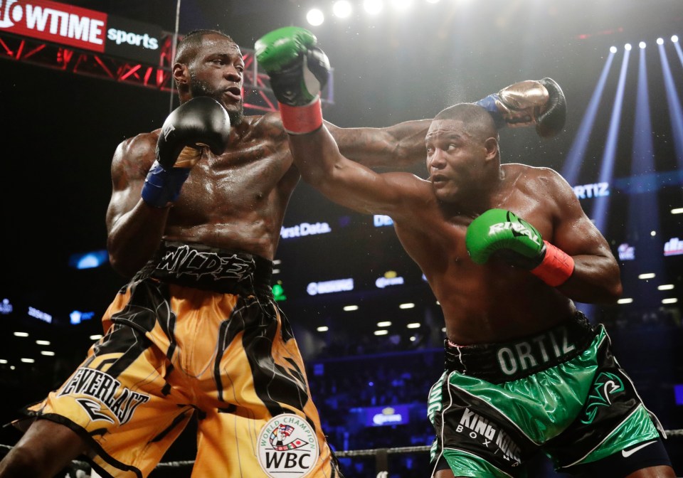 Ortiz has only been defeated by WBC king Deontay Wider 