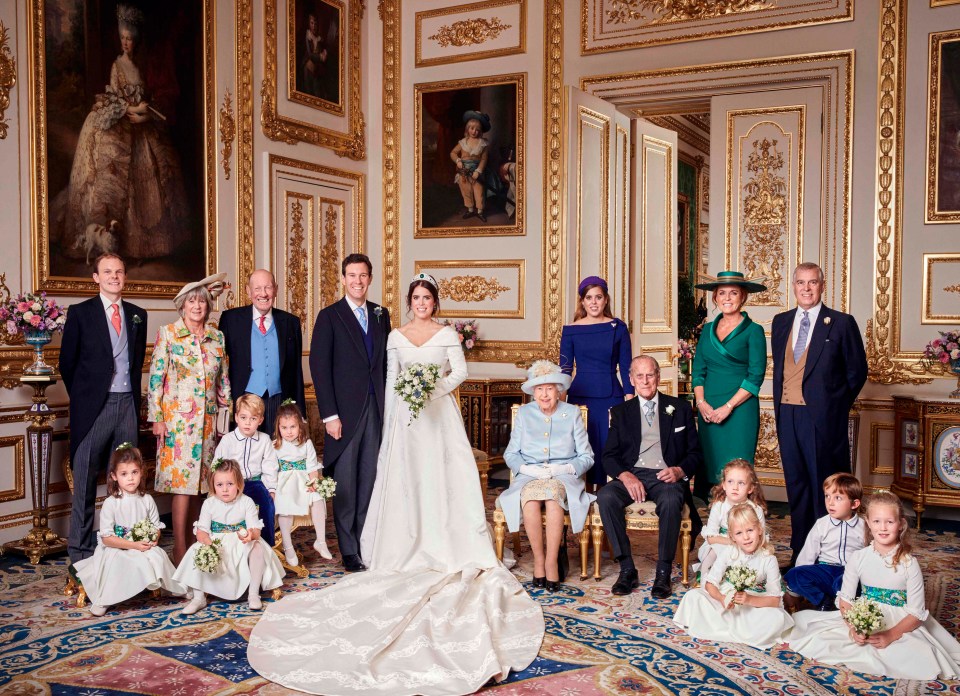 A family portrait from Princess Eugenie and Jack Brooksbank’s wedding last year