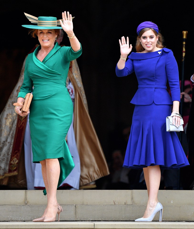 Beatrice and her mum Sarah Ferguson at Princess Eugenie’s wedding