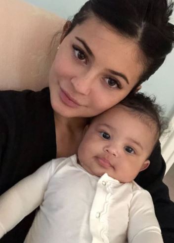  Kylie with their daughter Stormi