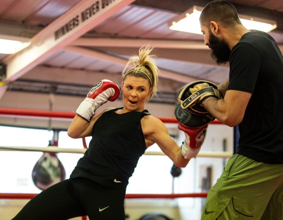 Female boxing star Shannon Courtenay is preparing for her next fight on Saturday at the 02 Arena