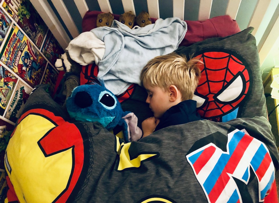  Noah back home with Baby Groots and Stitch cuddly toys