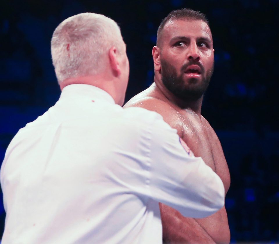 Kash Ali was disqualified after biting opponent David Price four times in their fight