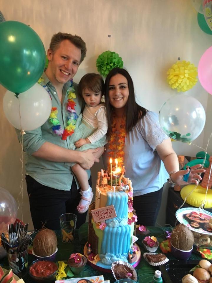  Now she and husband Andy, 30, are the proud parents of little Amelia, two