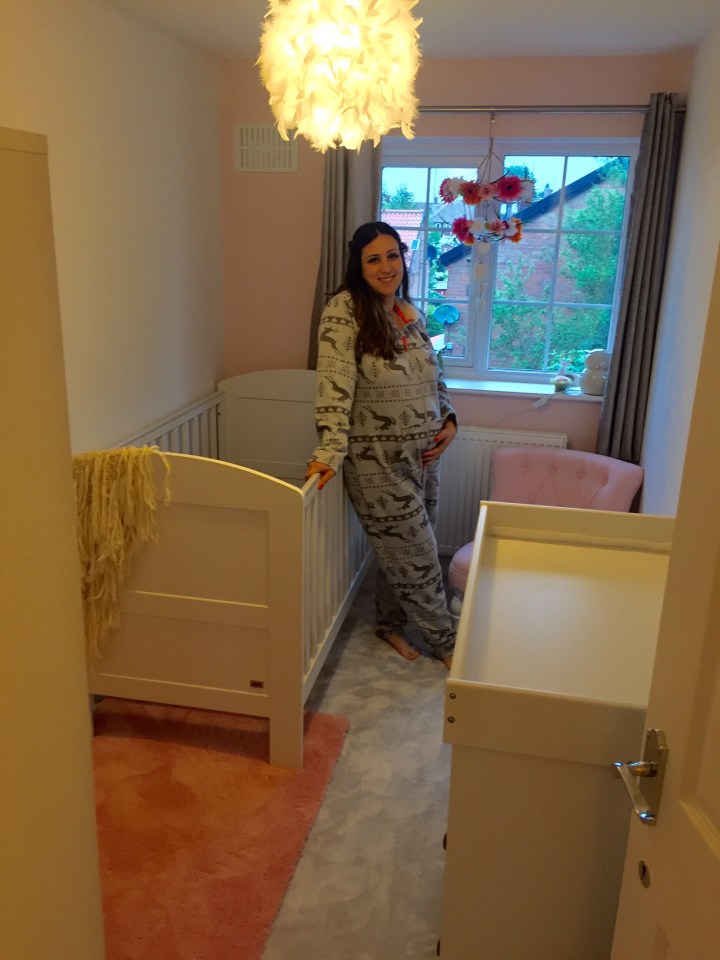  The excited parents paid for an early gender reveal scan and painted Amelia's nursery five months before she was born