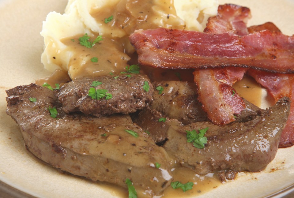  Bring a pub-lunch feel to the dinner table with this delicious dish of liver and bacon