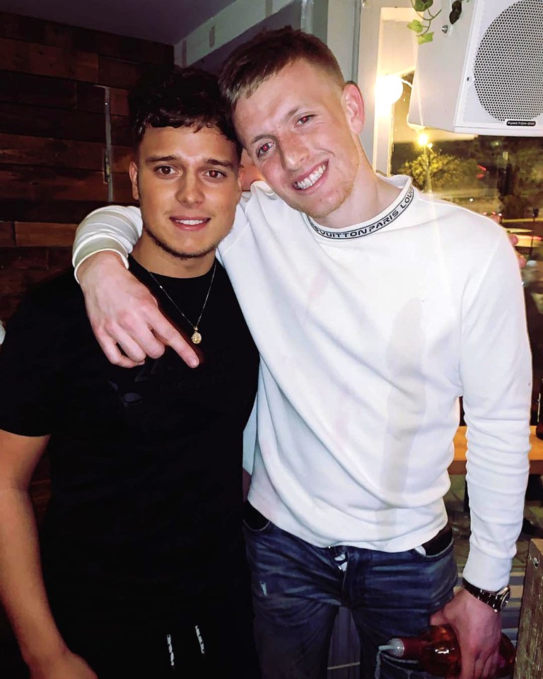 Jordan Pickford poses with fans on a boozy night out in Sunderland