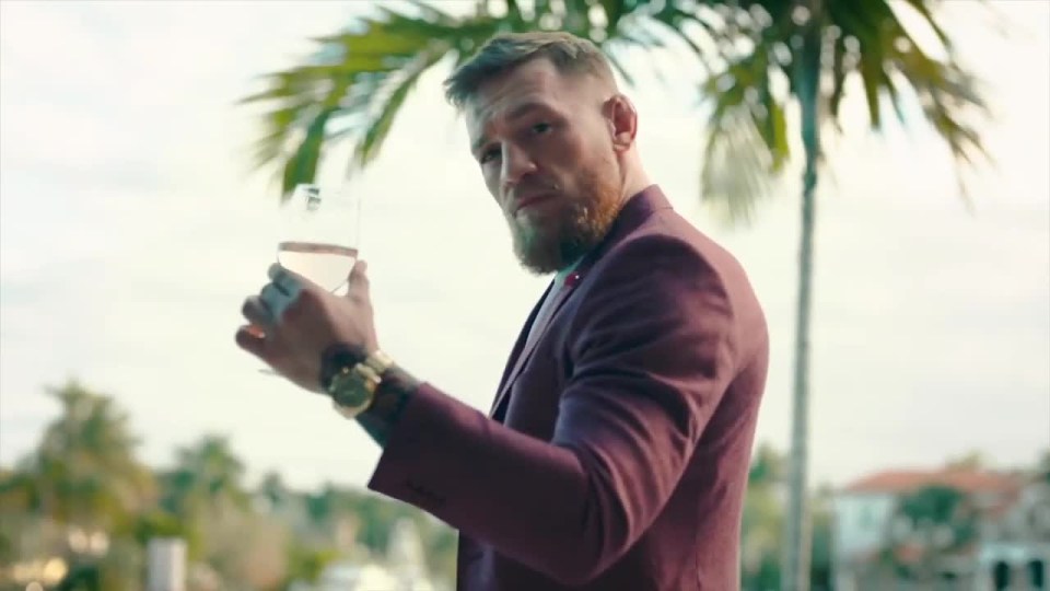 Conor McGregor pretended to launch his own brand of rose wine