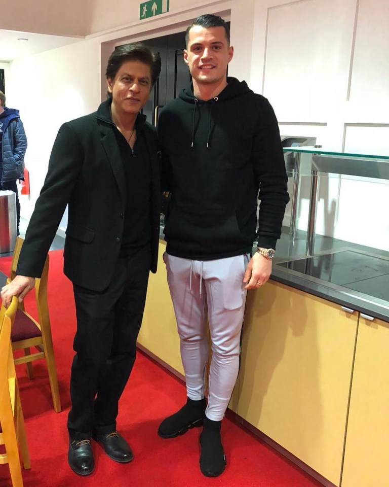  Granit Xhaka admitted he is a huge fan of Shah Rukh Khan