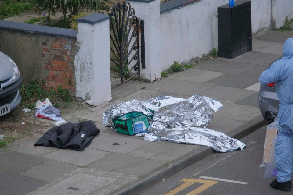  Forensic officers hunt for clues today