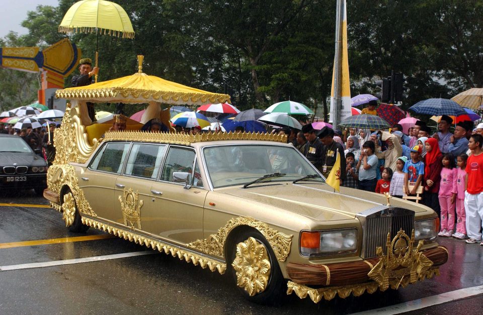  The custom-built Rolls Royce is gold-plated and is used for Royal weddings