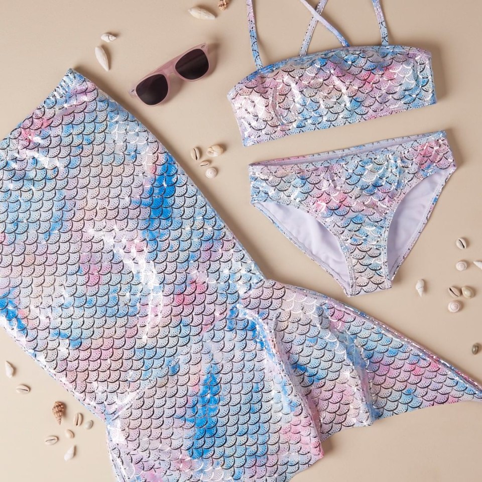 This magical set will fit right in at the beach (with the real mermaids)