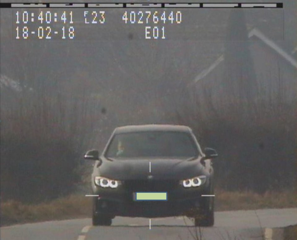  The laser jammer on his BMW stopped the speed camera from taking a reading