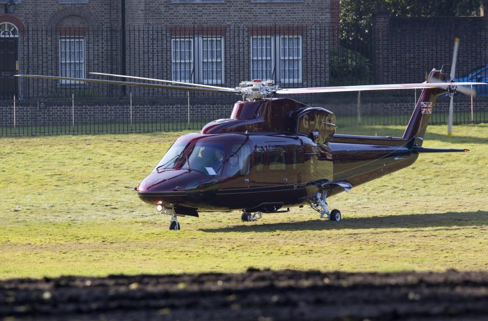  The Royal helicopter is frequently used by the royals, including when Kate and William were pictured leaving Kensington Palace in 2012 to fly to an engagement in Buxton