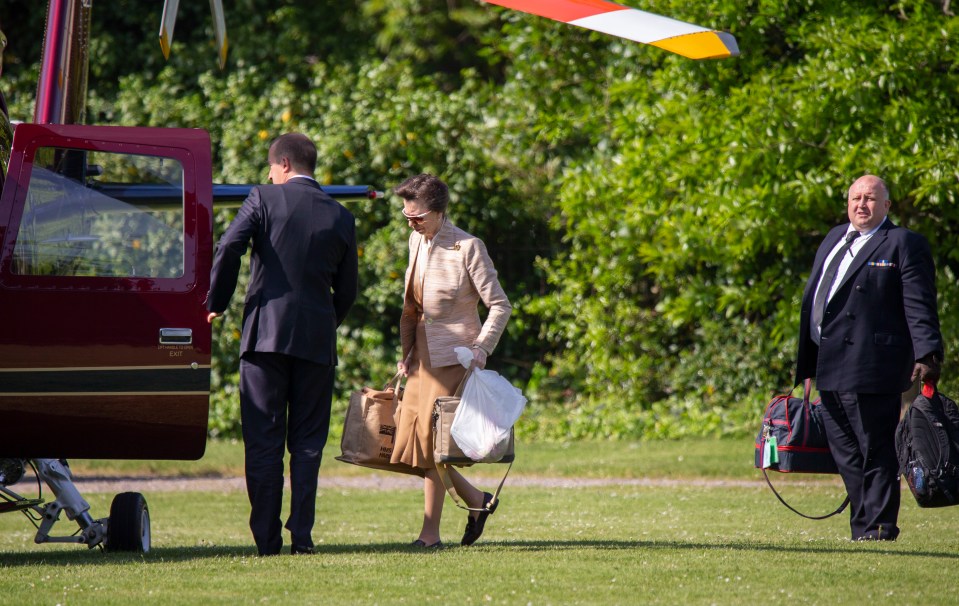  Princess Anne also used the aircraft when flying to Dorset