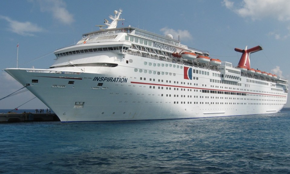 The Carnival Inspiration ship banned the six passengers as they disembarked