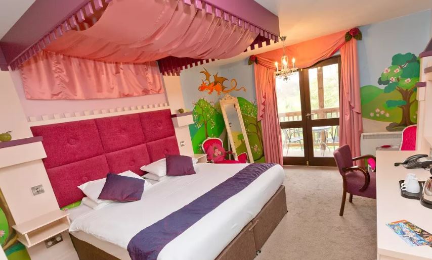 A Prince or Princess would love the themed suite at Gulliver's Hotel