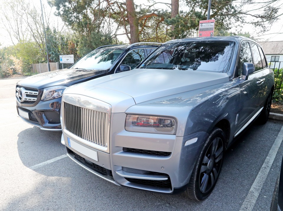 Vydra parks his Cullinan in Burnley’s training ground car park