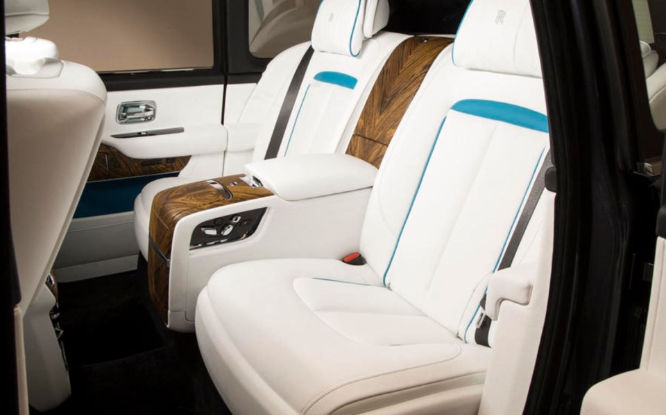 The backseats of the Cullinan have giant armchair-like seats