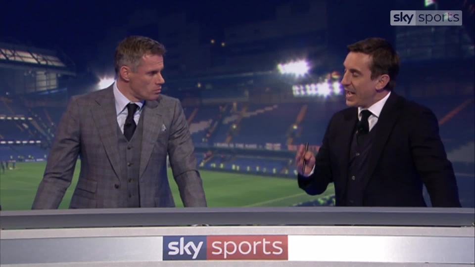  Carragher and Neville think Chelsea and Arsenal will not finish in the top four