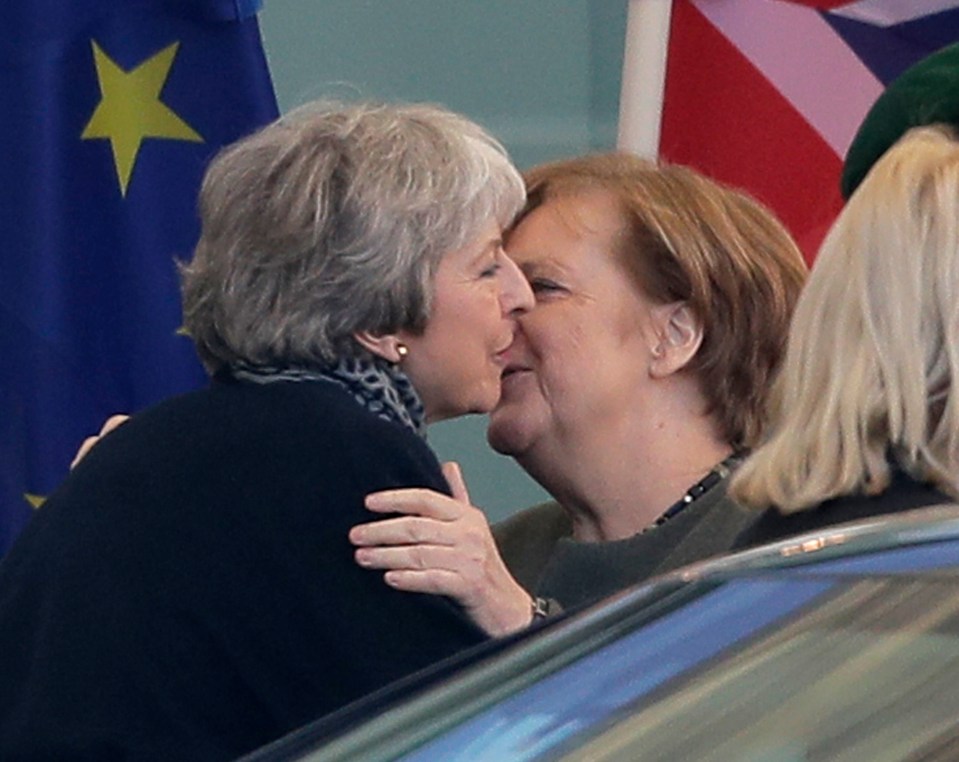  Theresa May has been lobbying EU leaders including Angela Merkel today