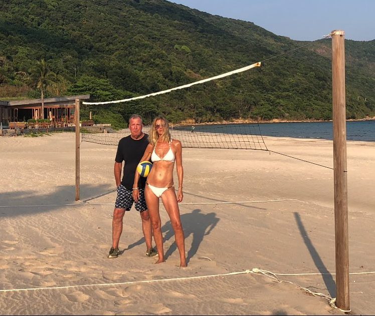 Lisa showed off her stunning figure while on a recent holiday with Jeremy in Vietnam