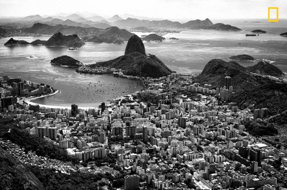  Rio de Janeiro Bay taken from Corcovado. Photographer Marco Mirgone said: 'It shows the Pao de Acucar and the incredible scene of the Guanabara Bay.'