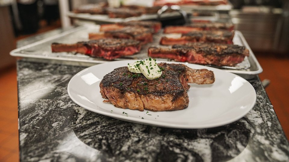  Prime Bone-In Ribeye was Reed's choice of main on a traditional Texan-inspired menu