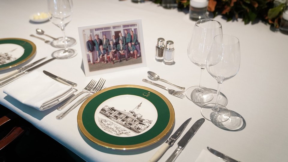  Past winners sat down for the dinner at the famous Augusta club