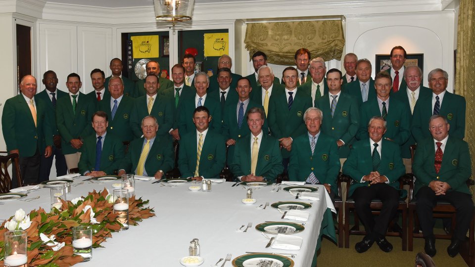  Patrick Reed hosted the traditional dinner of Masters champions on Tuesday night