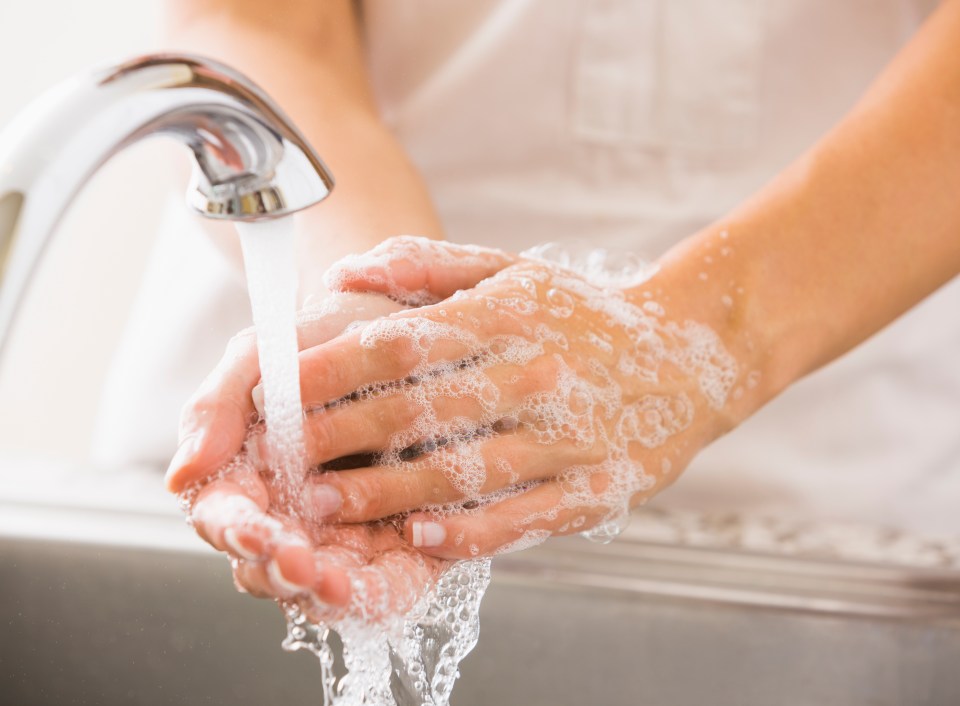  The woman's husband appeared to think the soap dispenser was magical