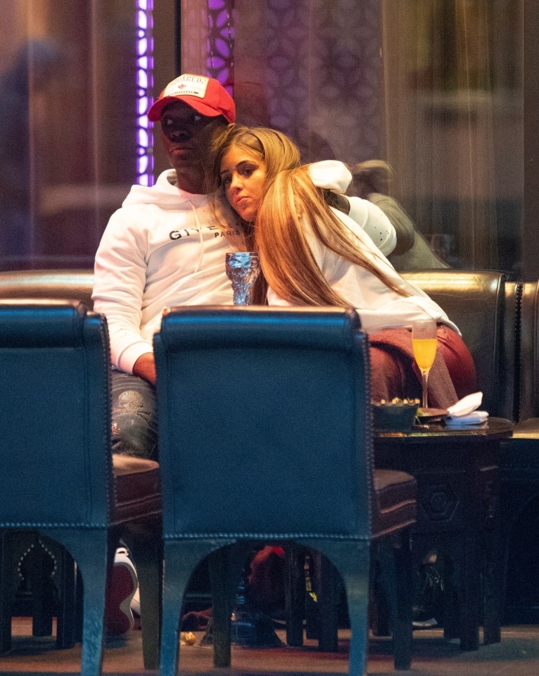  Georgia and Medi Abalimba on a date in London this month