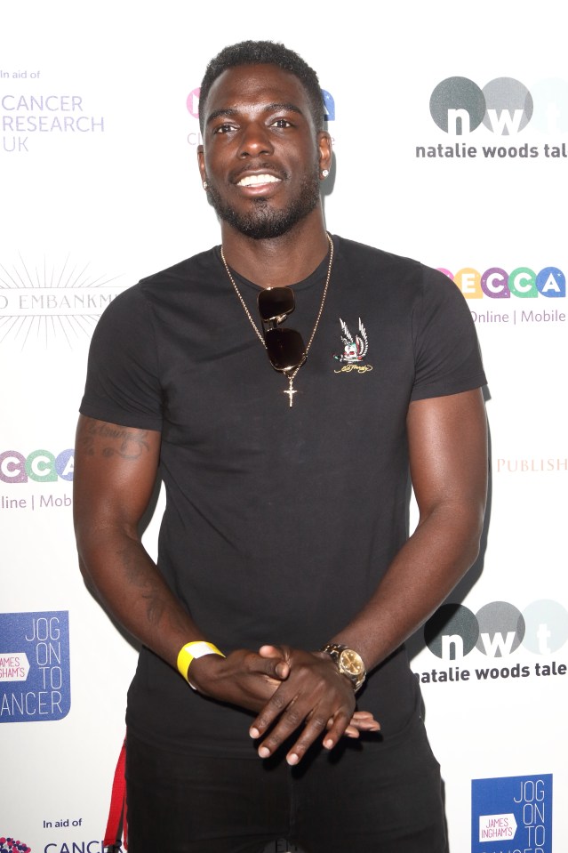  Love Island star Marcel Somerville beamed on the red carpet