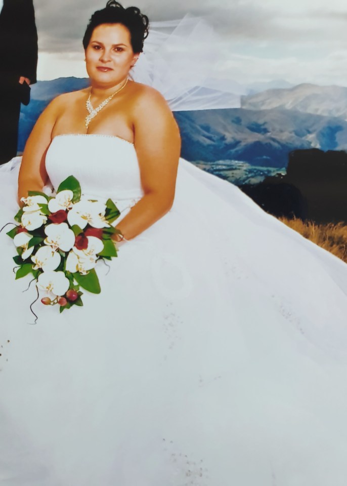 Belinda Brodie got married in a size 24 wedding dress