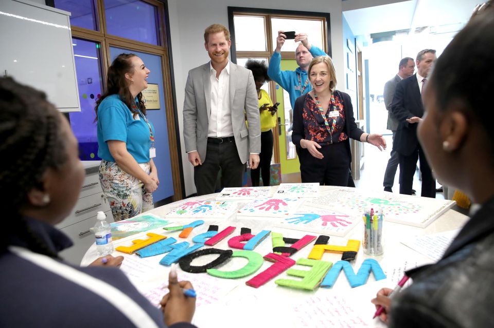  He cut the ribbon on the £6m youth centre this afternoon