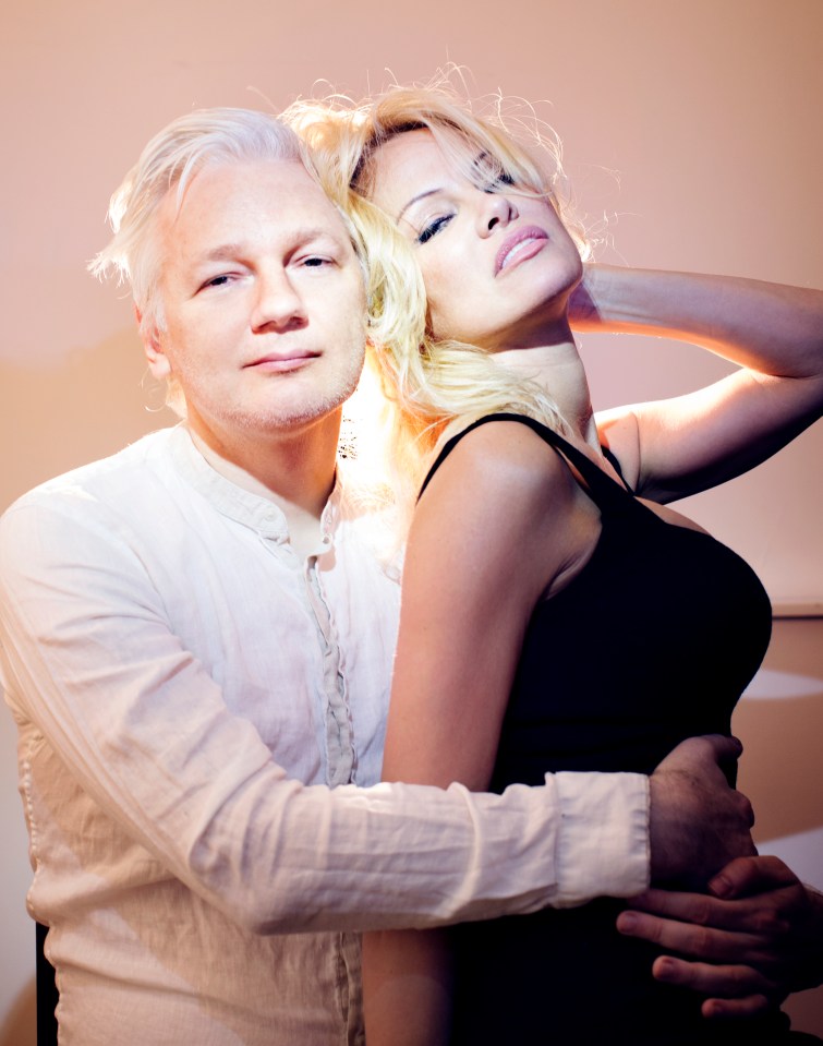  Pamela Anderson and Julian seen here together in 2017 after one of her visits to the Ecuadorian Embassy