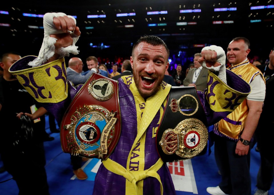  Loma currently holds the WBA and WBO unified lightweight belts