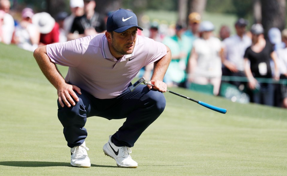  Molinari is fighting to win his first green jacket