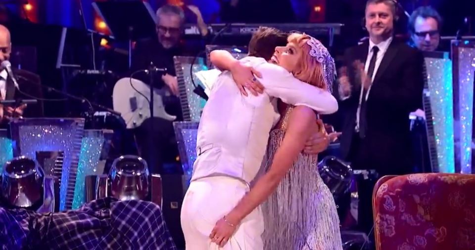 Stacey Dooley pinches Kevin Clifton's bum in a tell-tale gesture after their semi-final Charleston on Strictly Come Dancing