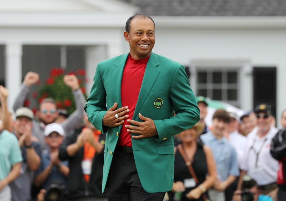  Woods couldn't be separated from his green jacket after his Masters win