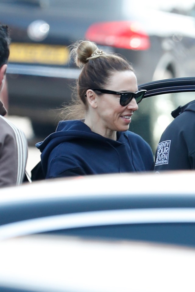  Mel C heading into the studio to practice the moves