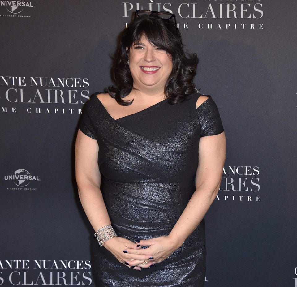  Author E L James at the UK premiere of Fifty Shades Darker in London, 2017