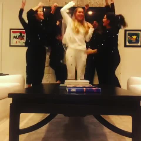  Wozniacki uploaded a clip on social media of her and her group performing a Backstreet Boys inspired dance routine