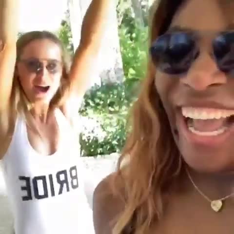  Serena Williams was among those that attended Wozniacki's bachelorette party