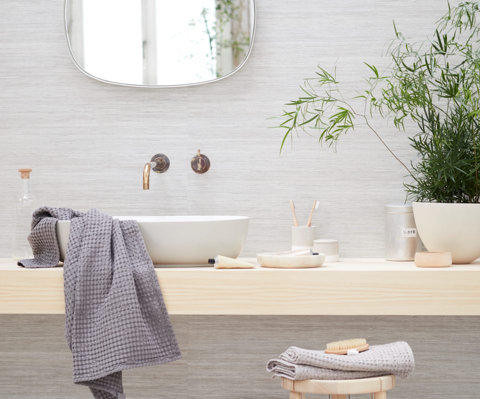  Adding accessories and hiding daily products can help your home feel like a spa