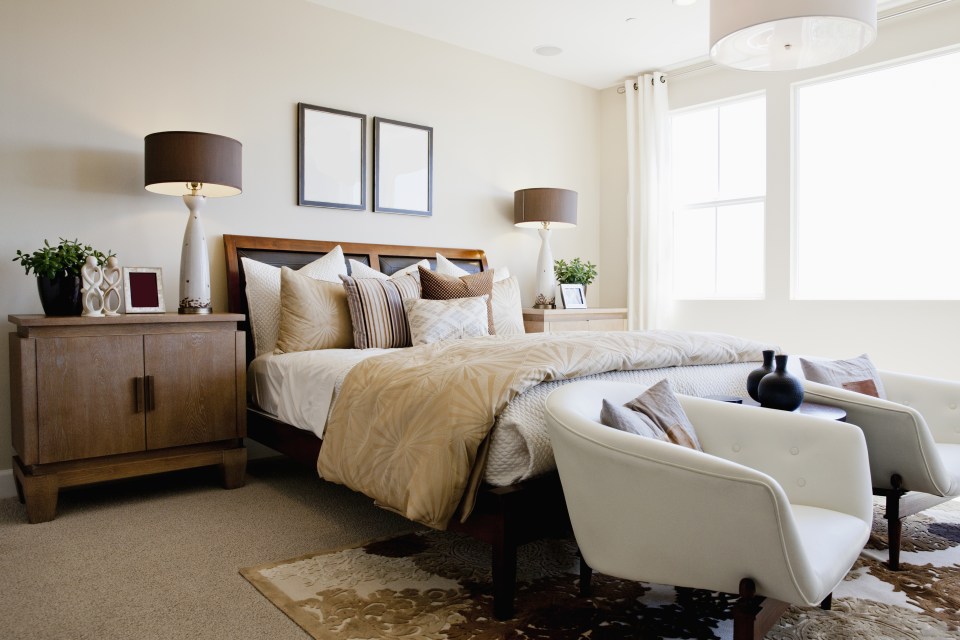  Scatter cushions, throws and matching lamps are three key tips to revamping your bedroom