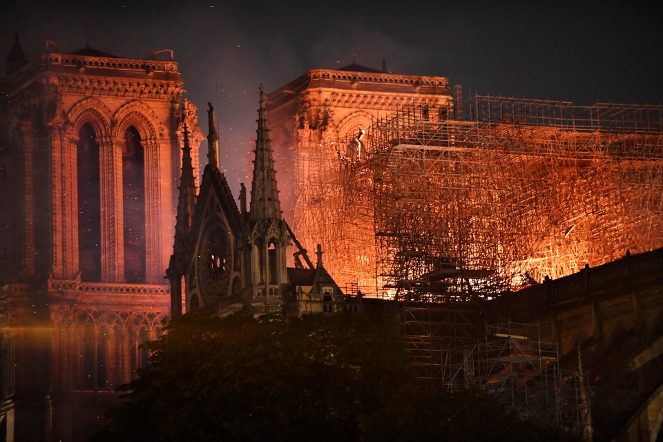  Notre Dame Cathedral was hit by a massive inferno, that destroyed part of the iconic building