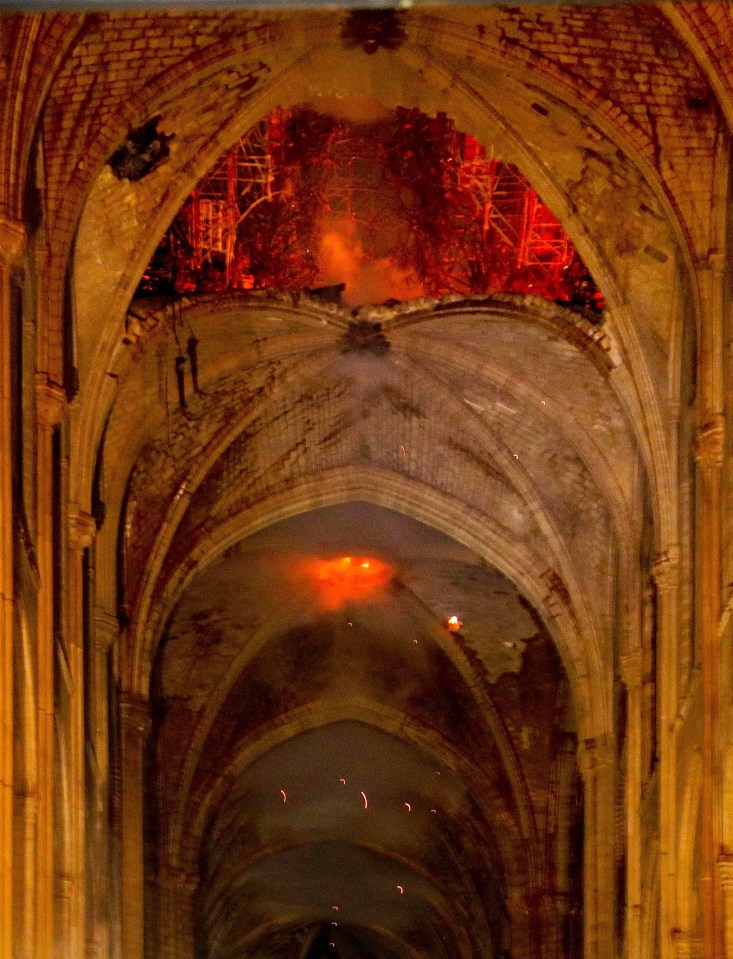  A fire broke out at the Notre Dame Cathedral in Paris, destroying the roof and its iconic spire